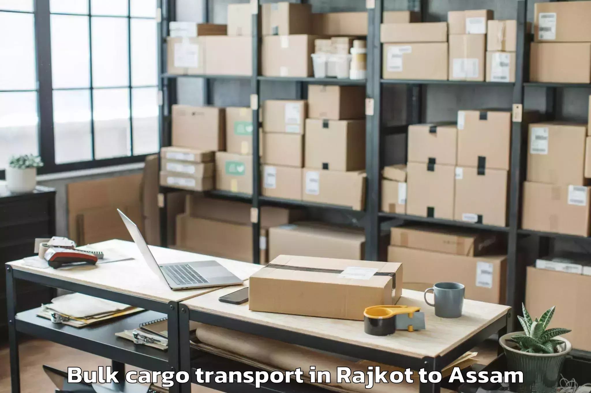 Book Rajkot to Sissibargaon Bulk Cargo Transport Online